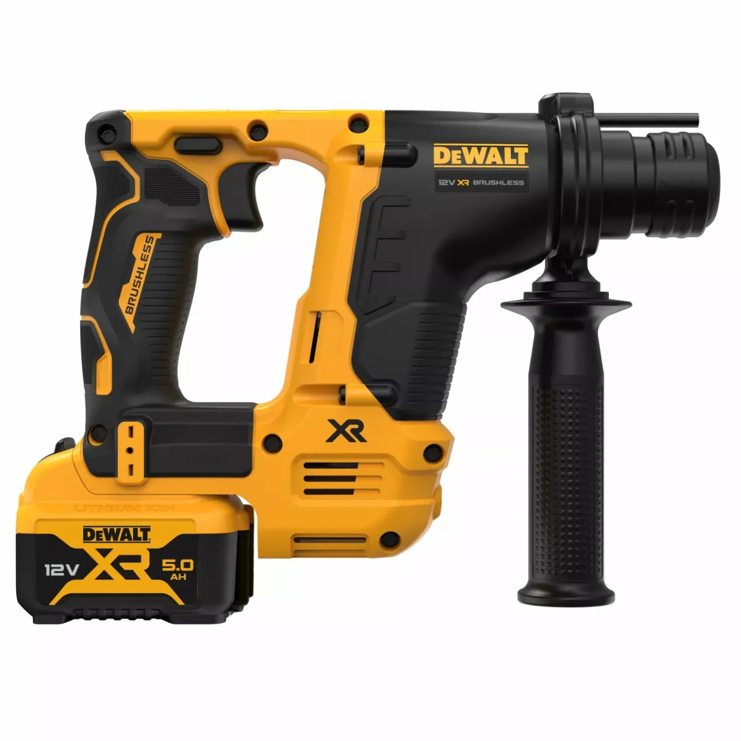 DeWALT DCH072P2-QW 12V Li-ion XR accu SDS-plus combihamer set (2x5.0Ah) in TSTAK - 1.1J - koolborstelloos