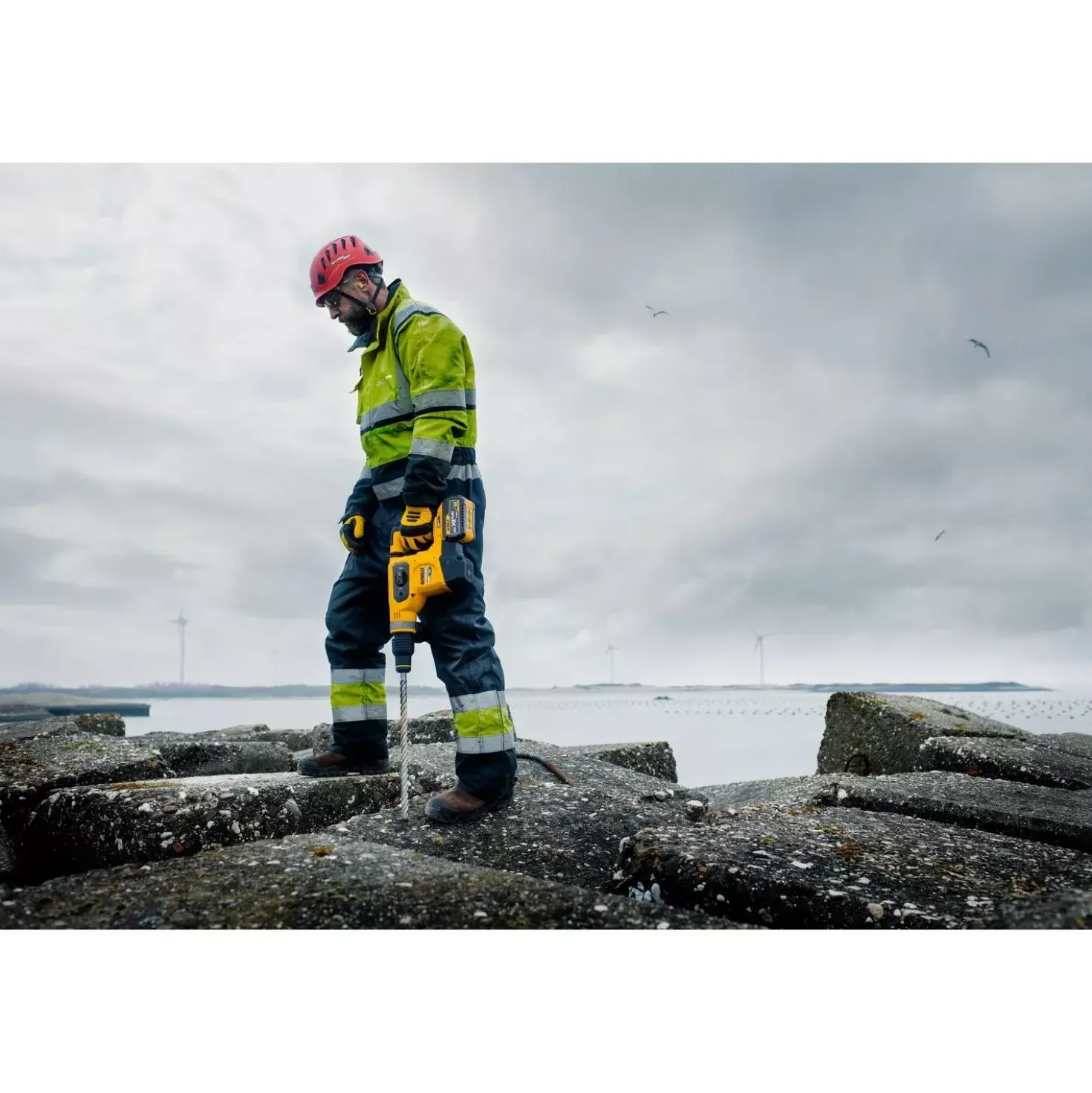 DeWALT DCH481X2-QW 54V Li-ion accu XR FlexVolt SDS-max combihamer set (2x 9.0Ah) in koffer - 6J - koolborstelloos
