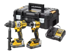 DeWALT DCK2052H2T-QW 18V Li-ion accu klopboor-/schroefmachine (DCD805) & slagschroevendraaier (DCF850) set (2x 5.0Ah accu) combiset in TSTAK