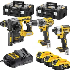 DeWALT DCK368P3T-QW 18V Li-ion XR accu 3 delige combiset (3x 5.0Ah) in TSTAK - koolborstelloos