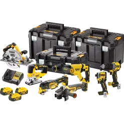DeWALT DCK706P3T 18V Li-ion accu 7-delige combiset (3x 5.0Ah accu) in TSTAK