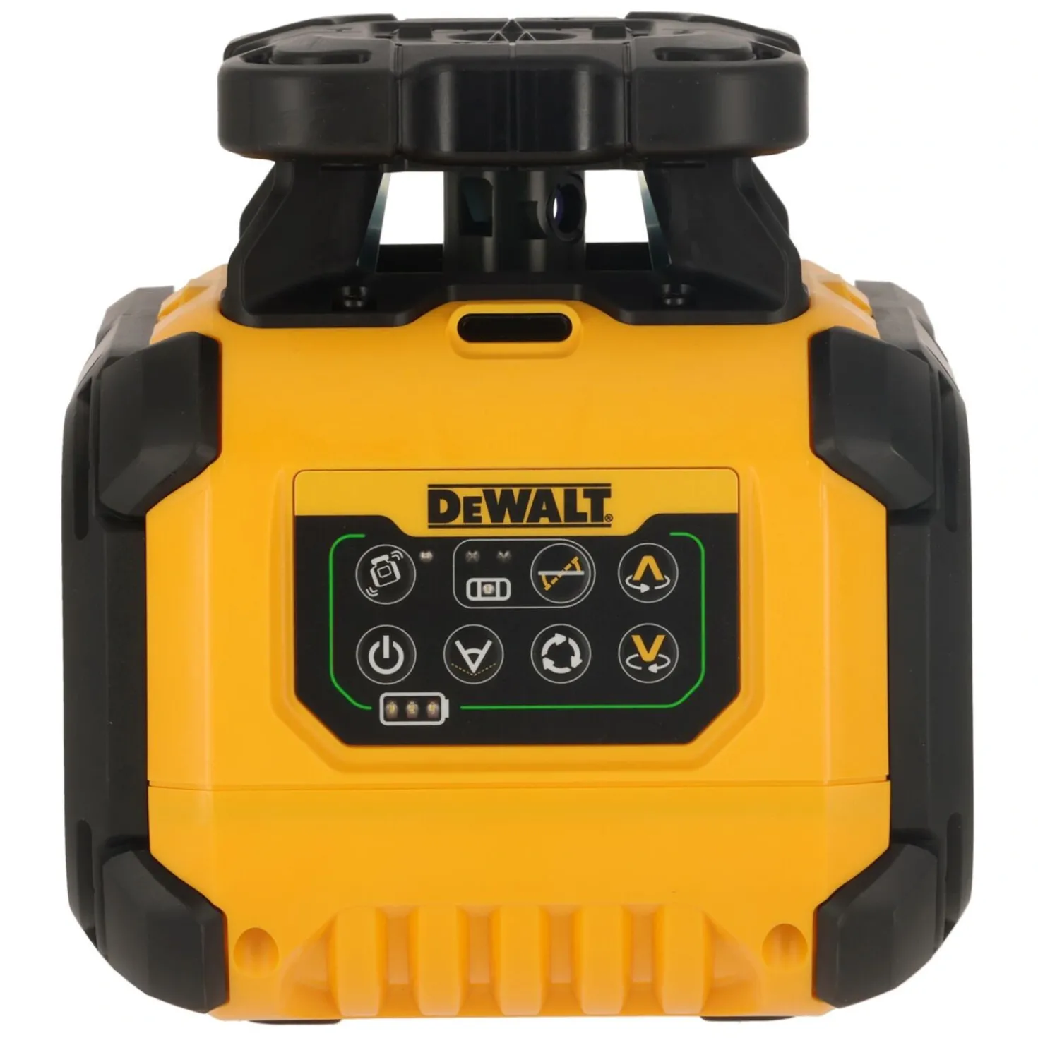 DeWALT DCLE15221G-QW Roterende Laser set incl. statief, ontvanger en meetlat in koffer - rood - 30m - IP66