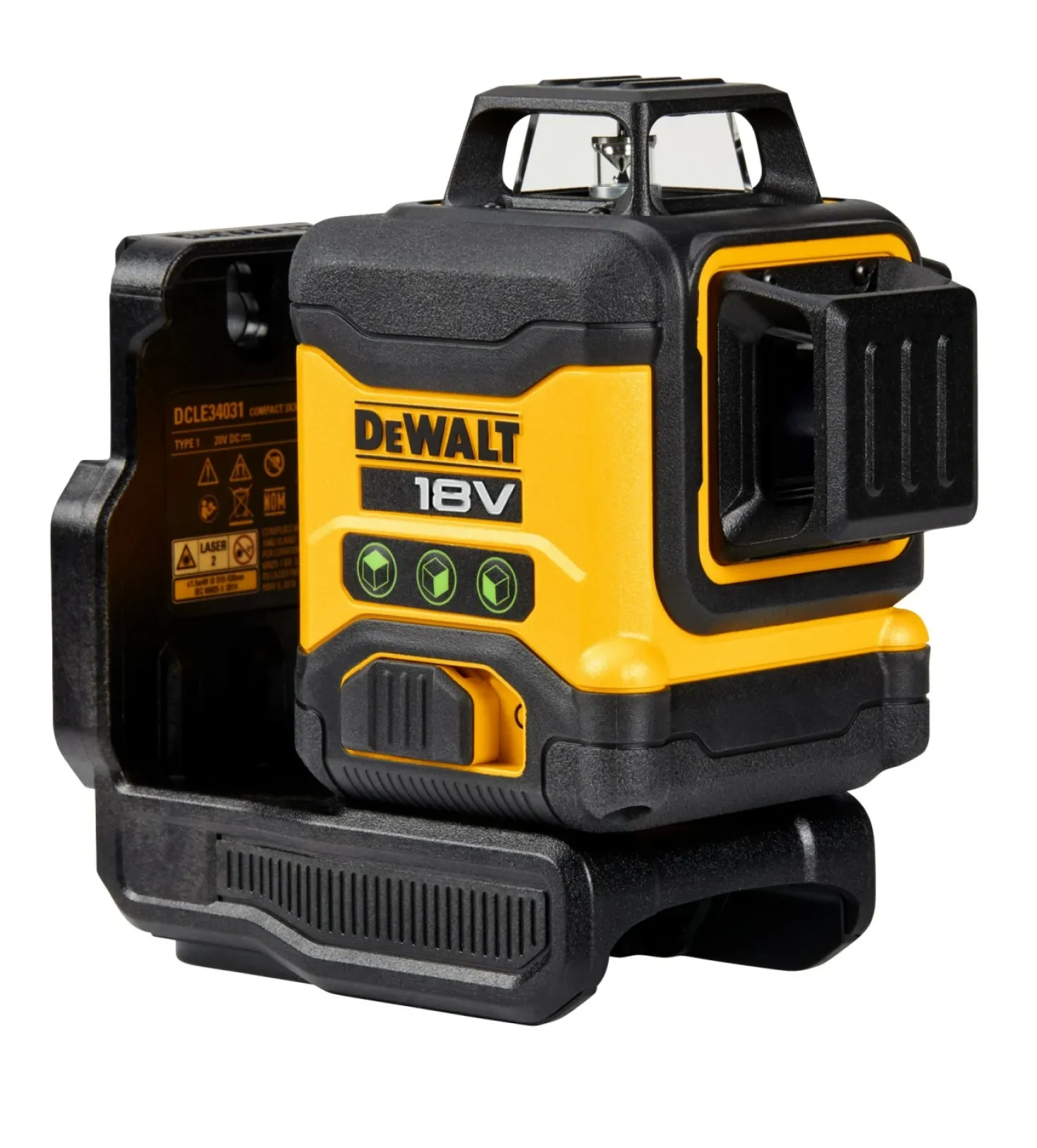 DeWALT DCLE34031N-XJ 18V Li-ion Accu Zelfnivellerende Kruislijnlaser body - 3x360° - Groen
