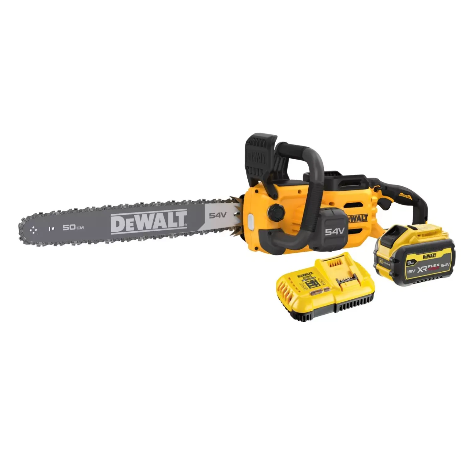 DeWALT DCMCS575X1-QW 54V XR FLEXVOLT Li-Ion accu kettingzaag set (1x 9.0Ah) - 50cm