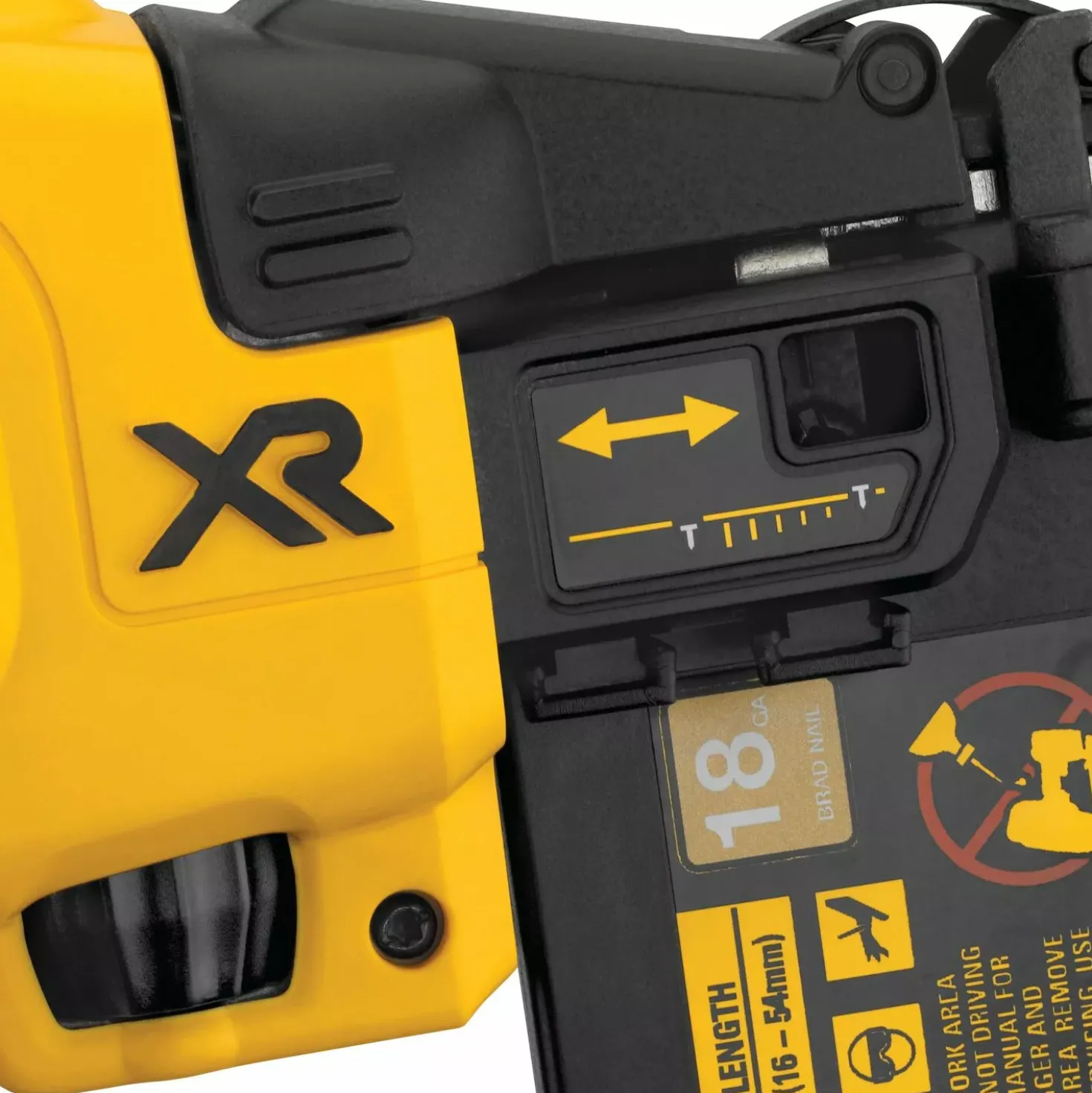 DeWALT DCN680NT-XJ 18V Li-ion XR accu afwerktacker body in TSTAK - 15-54mm - 18 Gauge - koolborstelloos