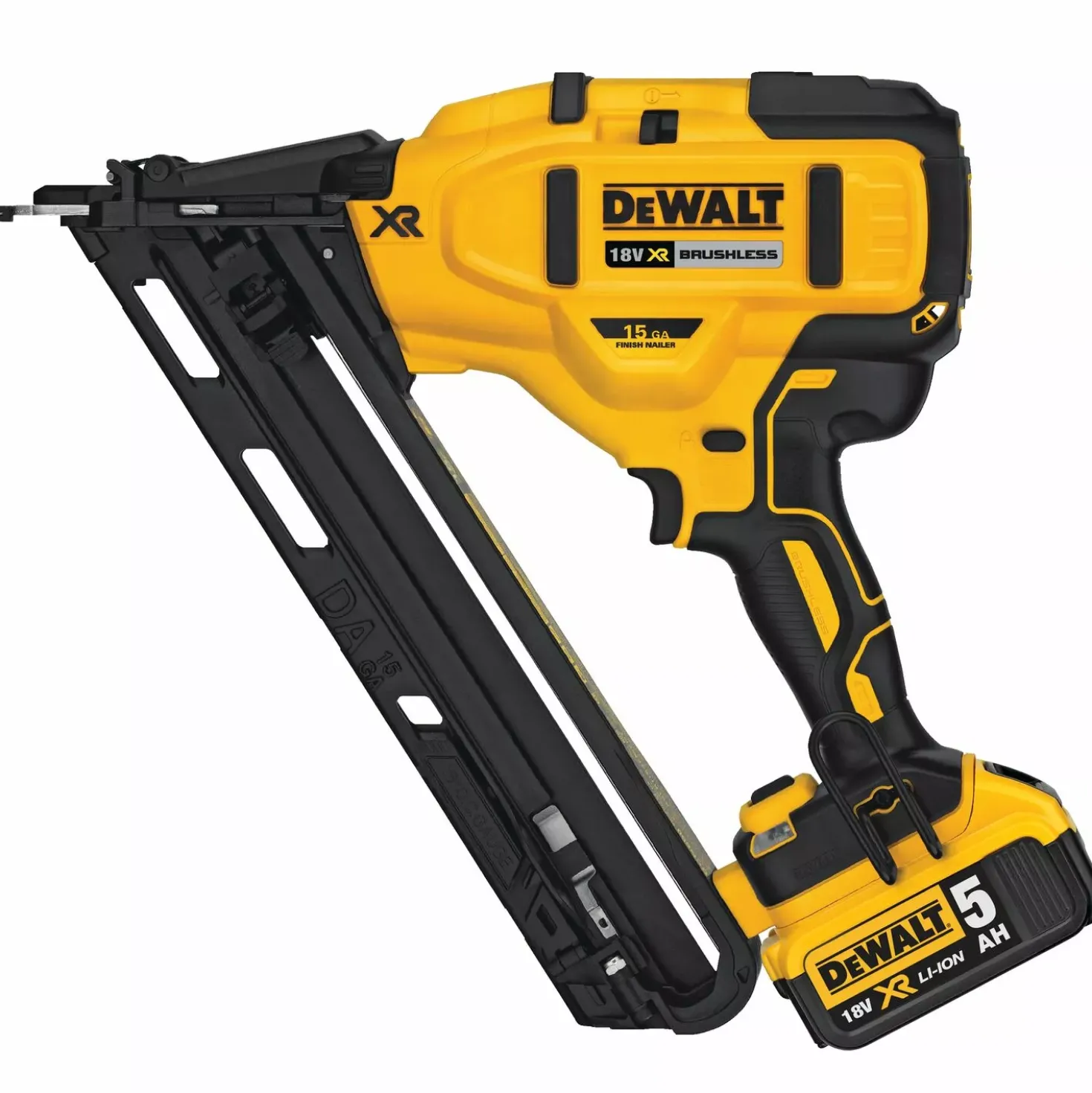 DeWALT DCN650P2-QW 18V Li-ion XR accu afwerktacker (2x 5.0Ah) in TSTAK