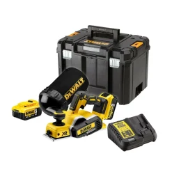 DeWALT DCP580P2-QW 18V Li-ion XR accu schaafmachine set (2x 5.0Ah) in TSTAK - 82mm - 2mm - koolborstelloos