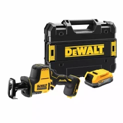 DeWALT DCS369E1T-XJ 18V Li-ion XR accu reciprozaag set (1x POWERSTACK accu) in TSTAK - koolborstelloos
