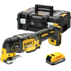 DeWALT DCS356E1T-XJ 18V Li-ion XR accu multitool set (1x POWERSTACK accu) in TSTAK - koolborstelloos