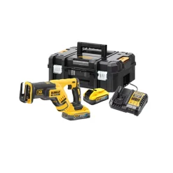 DeWALT DCS367H2T-QW 18V Li-ion XR accu reciprozaag set (2x 5.0Ah POWERSTACK accu) in TSTAK - koolborstelloos