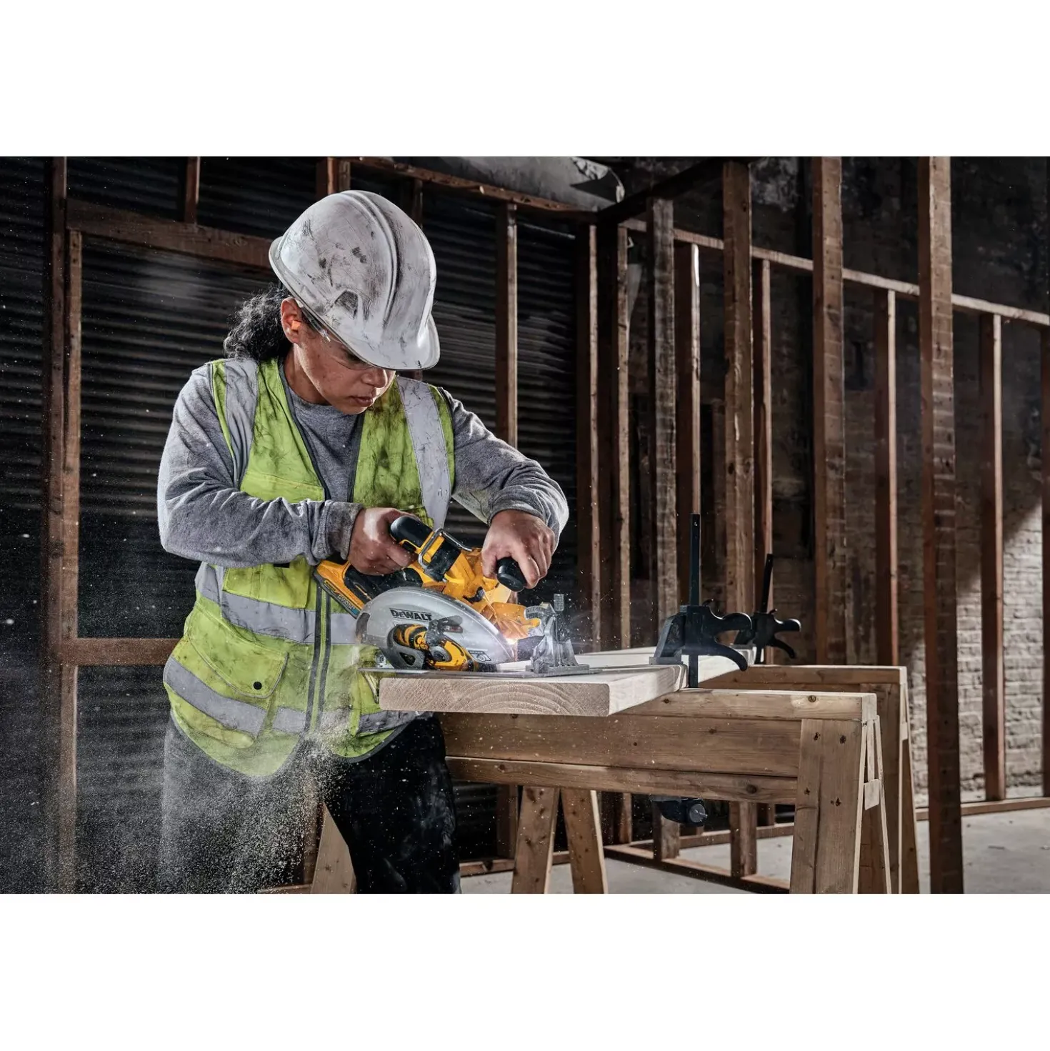 DeWALT DCS573H2T-QW 18V Li-ion XR accu cirkelzaag set (2x POWERSTACK 5.0Ah) in TSTAK - 190mm