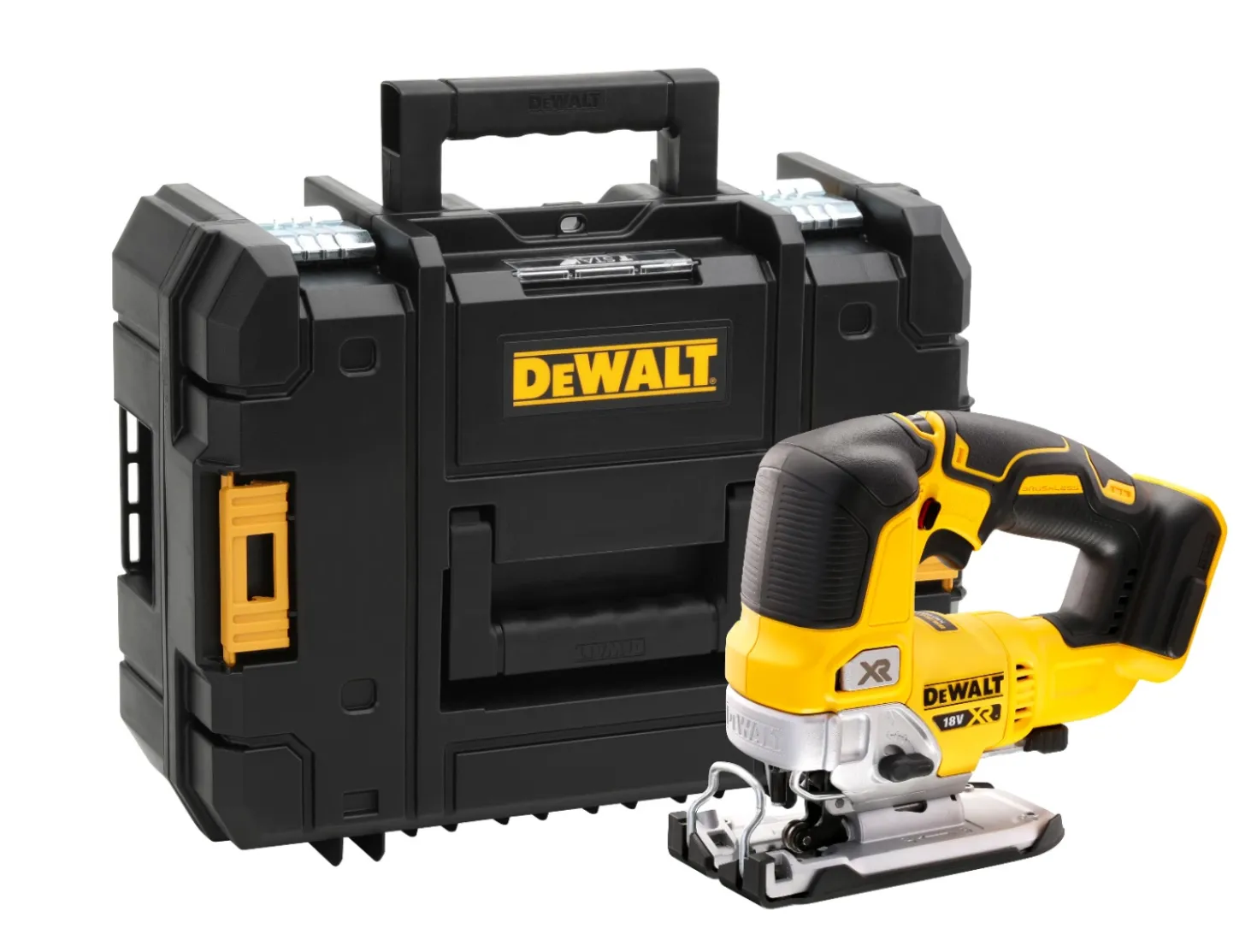 DeWALT DCS334NT-XJ 18V Li-ion XR accu decoupeerzaag body in T-STAK - koolborstelloos
