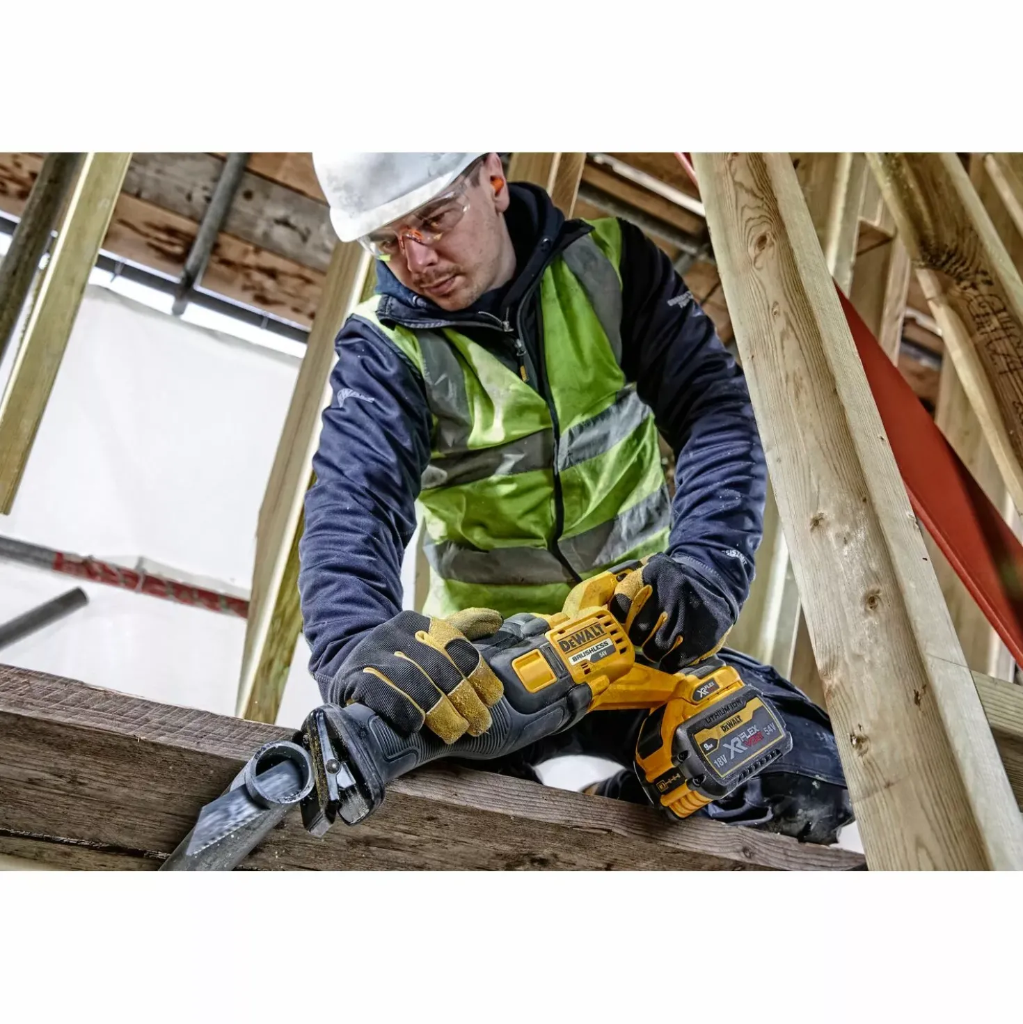 DeWALT DCS389NT-XJ 54V Li-ion XR FlexVolt accu reciprozaag body in TSTAK
