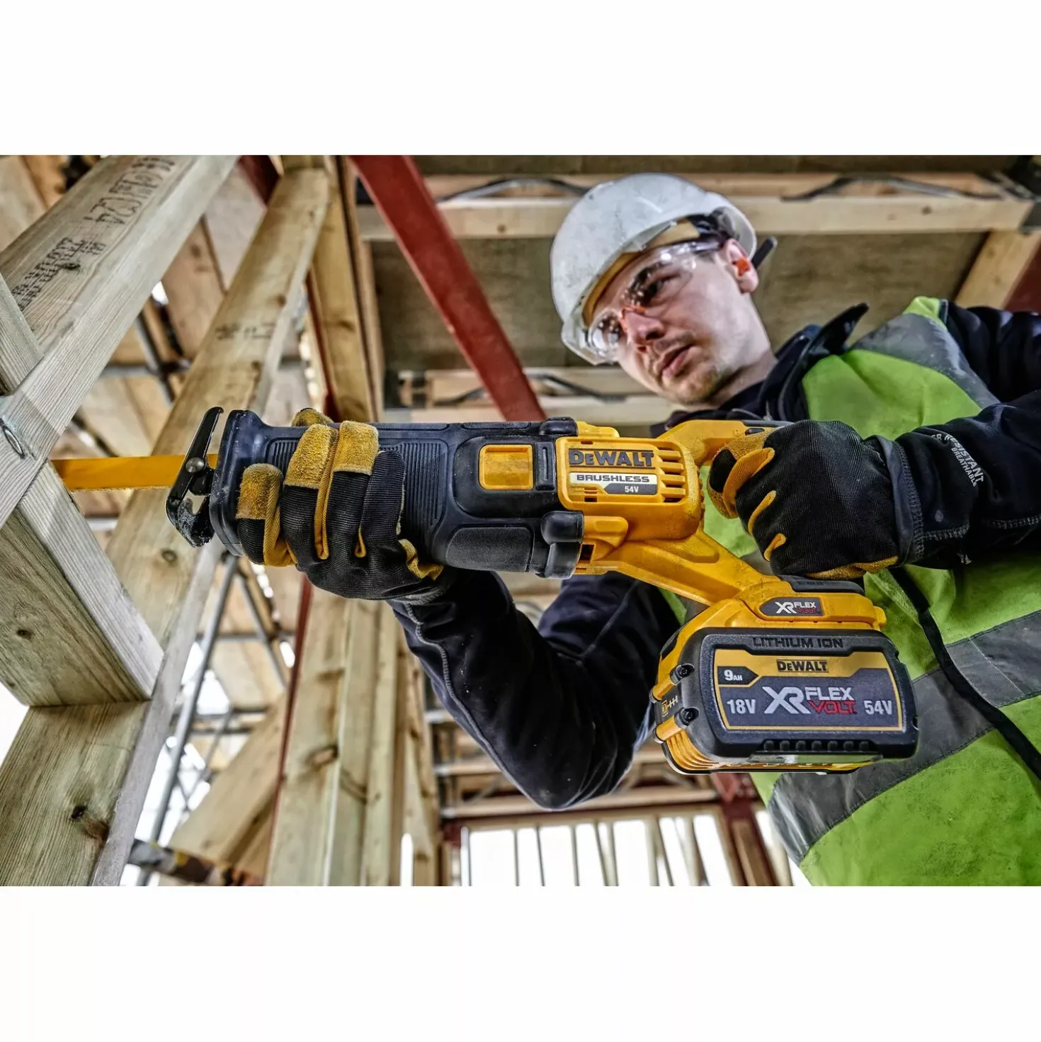 DeWALT DCS389NT-XJ 54V Li-ion XR FlexVolt accu reciprozaag body in TSTAK