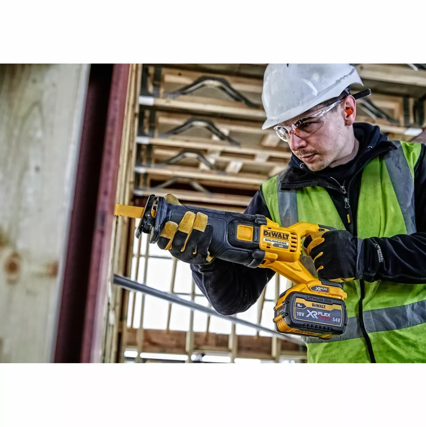 DeWALT DCS389NT-XJ 54V Li-ion XR FlexVolt accu reciprozaag body in TSTAK
