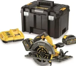 DeWALT DCS579X2-QW 54V Li-ion XR FlexVolt accu cirkelzaag set (2x 9.0Ah) in TSTAK - 190mm - langsgeleider - koolborstelloos
