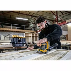 DeWALT DCW200NT 18V Li-ion XR accu vlakschuurmachine body in TSTAK - 140 x 115mm - koolborstelloos