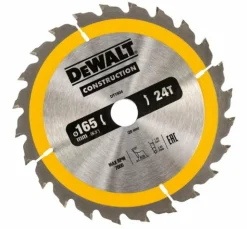 DeWALT DT1934 Cirkelzaagblad - 165 x 20 x 24T - Hout