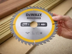 DeWALT DT1945 Cirkelzaagblad - 190 x 30 x 40T - Hout en Non-ferro metaal