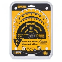 DeWALT DT10397 Constructie Cirkelzaagbladen set - 165 x 20 x 24T x 24T x 40T - Hout