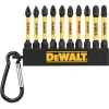 DeWALT DT7276 10-delige karbijnhaak bitset - Pozidriv