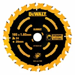 DeWALT DT10624 Extreme Cirkelzaagblad - 165 x 20 x 24T - Hout