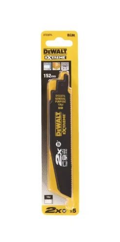 DeWALT DT2301L-QZ Reciprozaagblad - 152 x 2,5mm - Universeel (5st)
