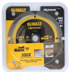 DeWALT DT90256-QZ cirkelzaagblad voor PCD laminaat/vezelcement - 184 x 20/16 x 4T