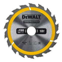 DeWALT DT1943-QZ Cirkelzaagblad - 190 x 30 x 18T - Hout (met nagels)