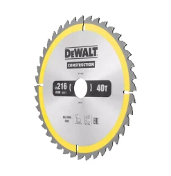 DeWALT DT1953-QZ Construction Cirkelzaagblad - 216 x 30 x 40T - Hout (Met nagels)
