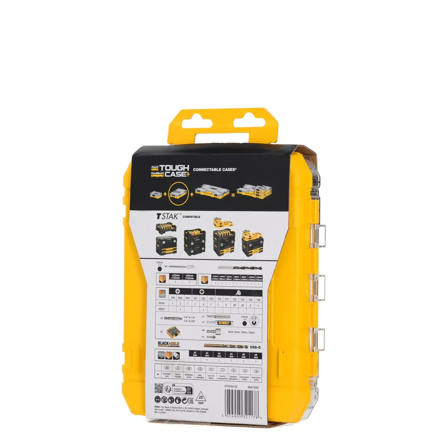 DeWALT DT70785-QZ 100-delige accessoire set in Toughcase+