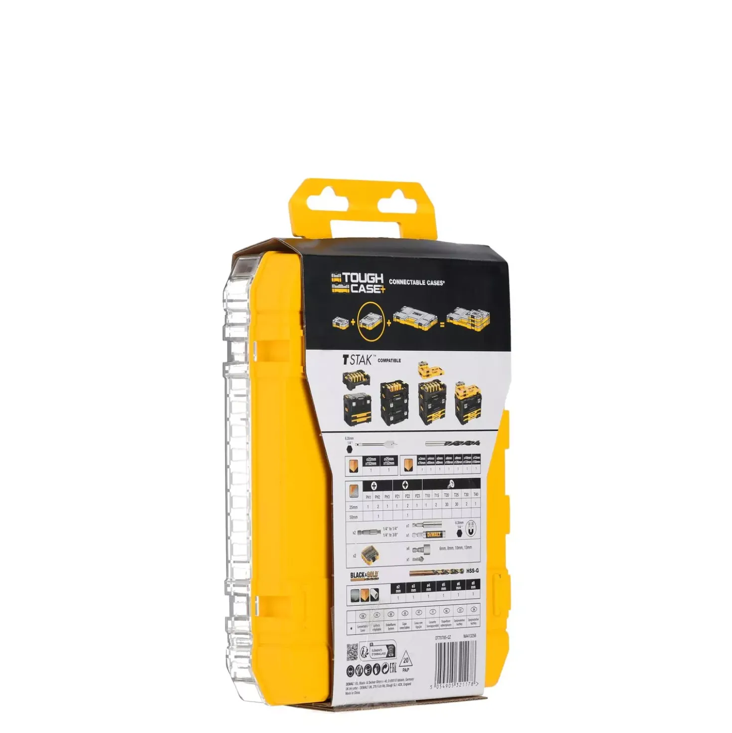 DeWALT DT70785-QZ 100-delige accessoire set in Toughcase+