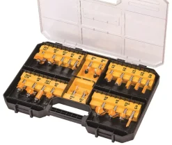 DeWALT DT90017-QZ 22-delige Frezenset in koffer