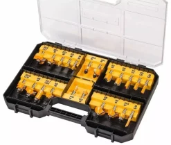 DeWALT DT90017-QZ 22-delige Frezenset in koffer
