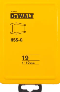DeWALT DT5923-QZ 19 delige metaalboren in metalen cassette