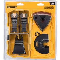 DeWALT DT20731-QZ 8-delige Multitool zaagbladen & schuurpapier set