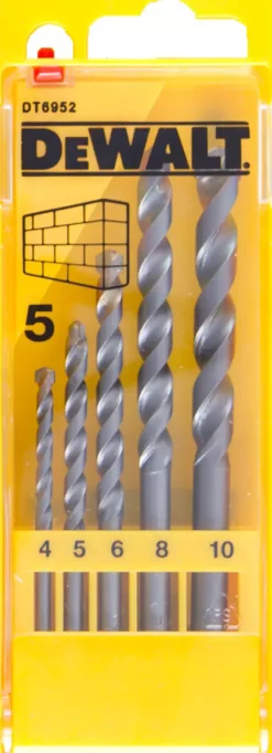 DeWALT DT6952-QZ 5 delige steenboorset in cassette