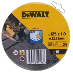 DeWALT DT3507-QZ Doorslijpschijf - 125 x 22,23 x 1,0mm - RVS - inox (10st)