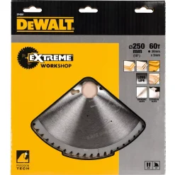 DeWALT DT4351-QZ Extreme Cirkelzaagblad - 250 x 30 x 60T - Hout