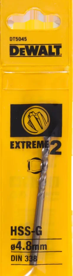 DeWALT DT5045-QZ HSS-G metaalboor EXTREME 2 - 4.8x86mm