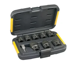 DeWALT DT7507-QZ Krachtdoppenset in cassette - 9-delig