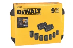 DeWALT DT7507-QZ Krachtdoppenset in cassette - 9-delig