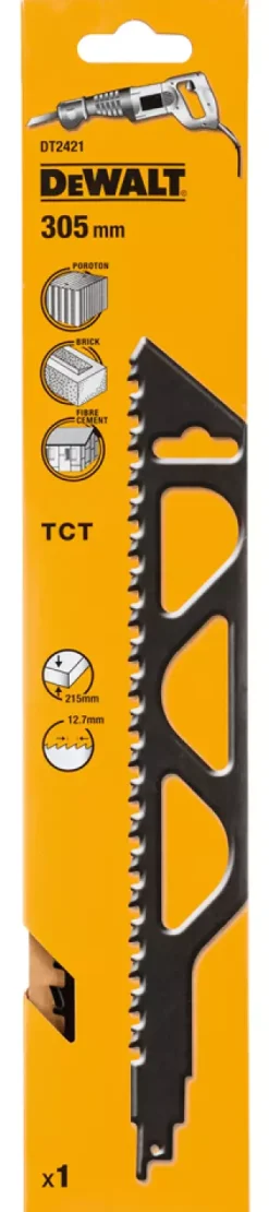 DeWALT DT2421-QZ Reciprozaagblad - 305 x 12,7mm - Cellenbeton/Baksteen/Cement
