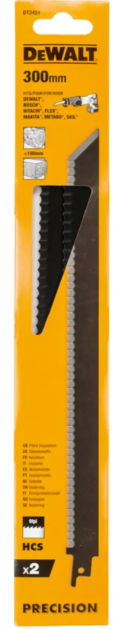 DeWALT DT2451-QZ Reciprozaagblad isolatie - 300mm (2st)