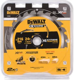 DeWALT DT99568-QZ XR Cirkelzaagblad - 216 x 30 x 24T - Hout