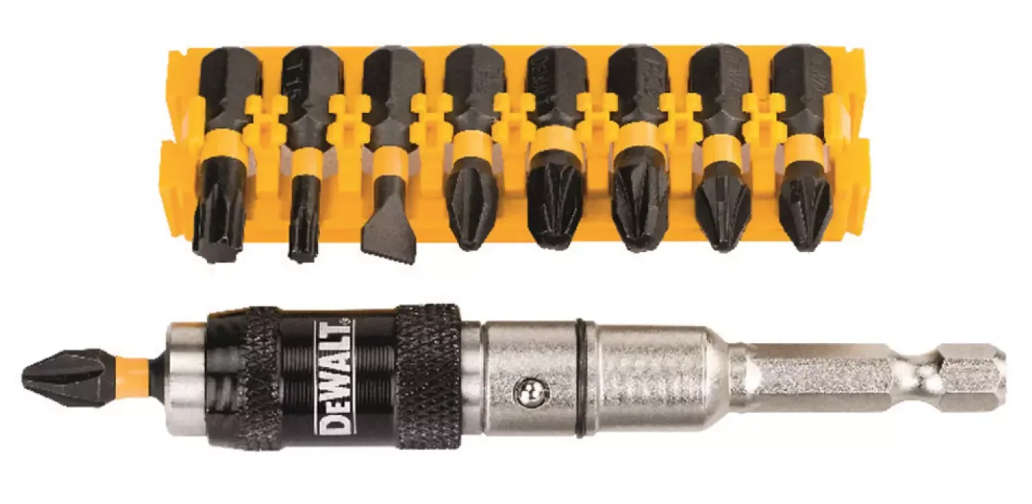 DeWALT DT70518T-QZ 10-delige impact Torsion bitset met zwenkbare bit tip houder