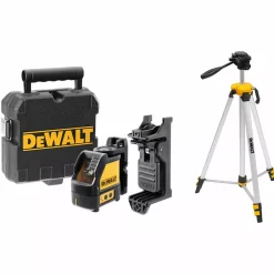 DeWALT DW088CGTRI Kruislijnlaser met statief - 2 lijnen - 15m - Groen