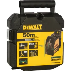 DeWALT DW088CGTRI Kruislijnlaser met statief - 2 lijnen - 15m - Groen