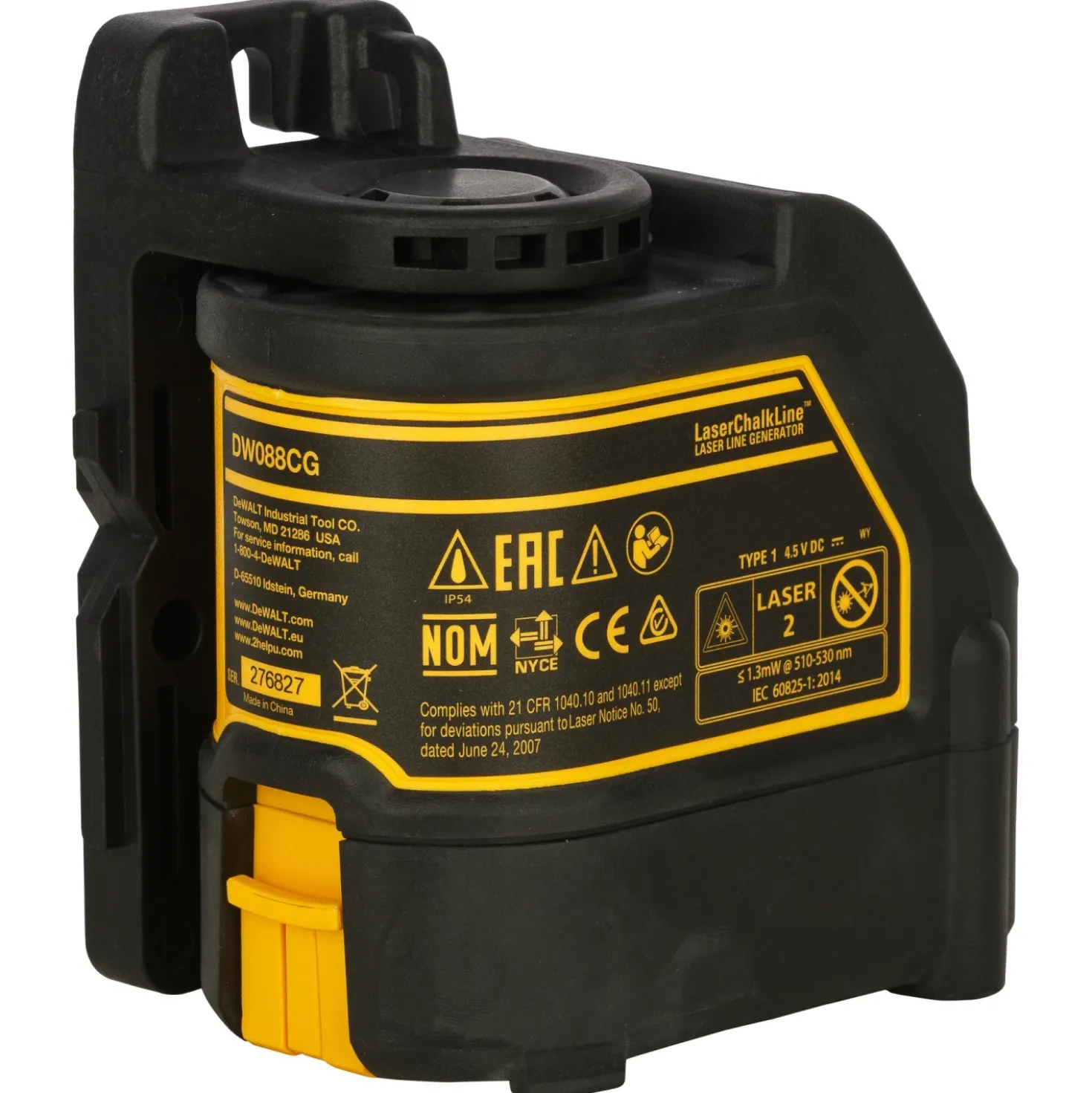 DeWALT DW088CG-XJ Zelfnivellerende kruis lijnlaser in koffer - 2 lijnen - 15m - Groen