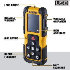 DeWALT DWHT78200-XJ Afstandsmeter - Bluetooth - 60m - rood